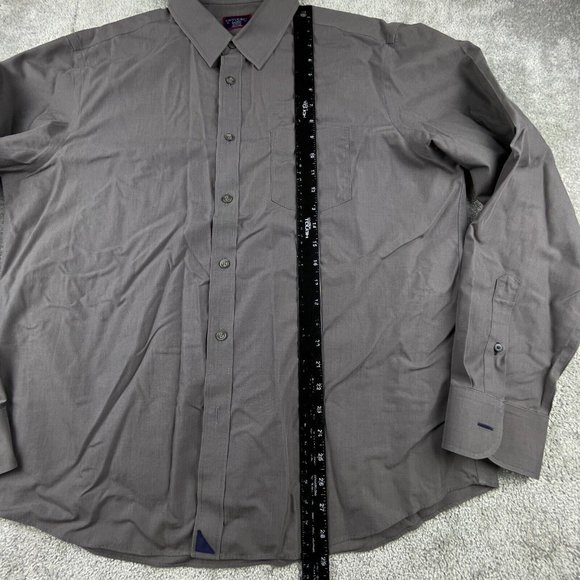 UNTUCKit Sangiovese Shirt Mens Size X-Large Gray Relaxed Fit Wrinkle Free Button - Picture 9 of 11